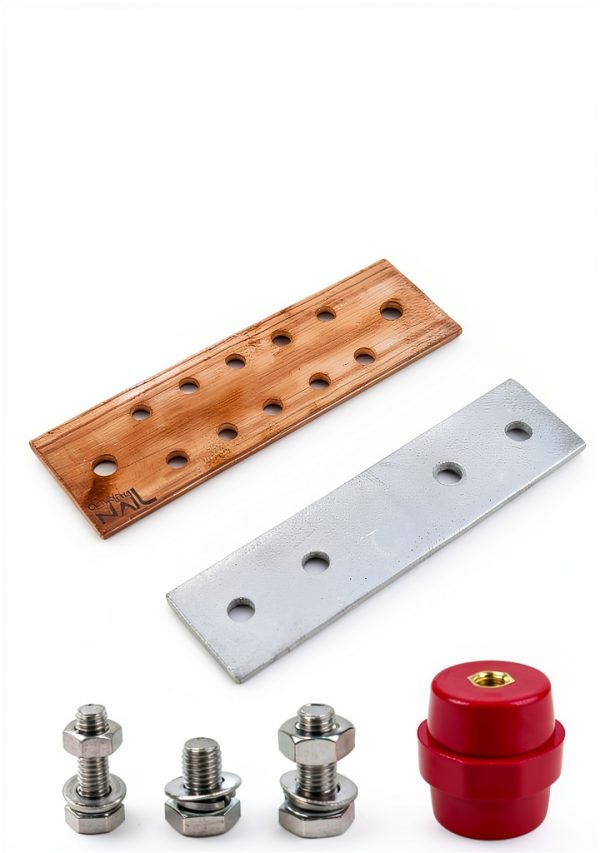 GOUNENGNAIL Copper Ground Bar 12Pos Wall Mount-6