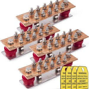 GOUNENGNAIL Ground Bar 10‑Pos Wall Mount 7kV-0