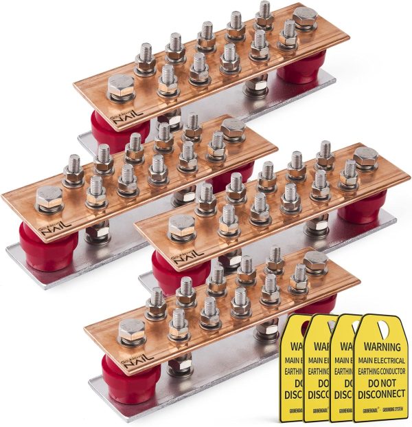 GOUNENGNAIL Ground Bar 10‑Pos Wall Mount 7kV-0
