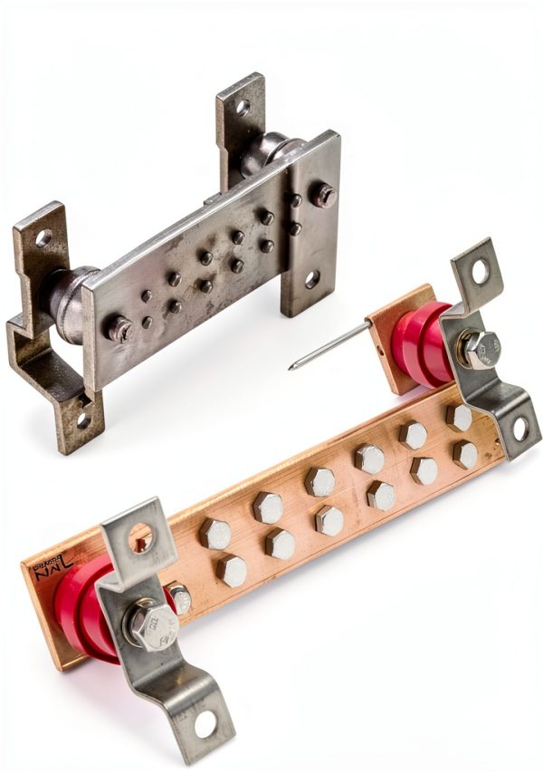 GOUNENGNAIL Copper Ground Bar 12 Pos Wall Mount-3