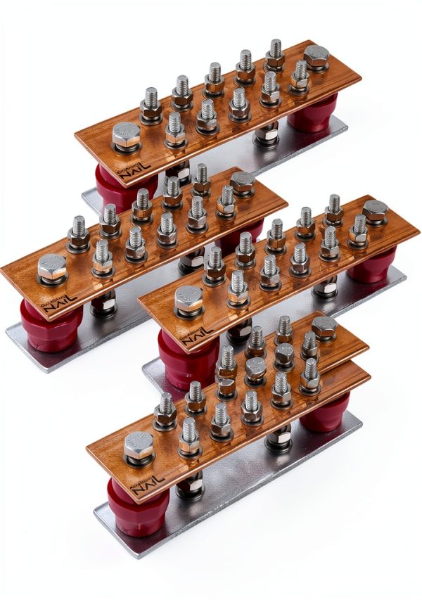 GOUNENGNAIL Copper Ground Bar 12Pos Wall Mount-0