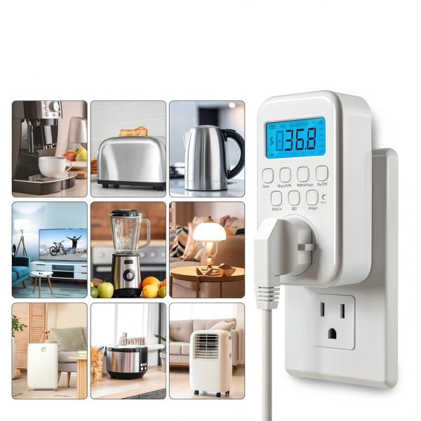 HBN Watt Meter Plug Energy Monitor Backlit Display-4
