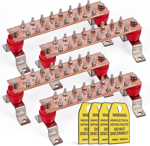 Copper Ground Bar GOUNENGNAIL 16 Position-0