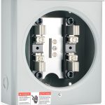 Relaxweex 100A Meter Socket 4 Jaw Galvanized Steel-0
