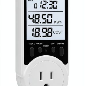 SURAIELEC Watt Meter Monitor Energy Usage White WMA02A-0