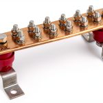 GOUNENGNAIL Copper Ground Bar 12 Pos Wall Mount-0