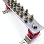 GOUNENGNAIL Copper Ground Bar 12 Terminal Wall Mount-0