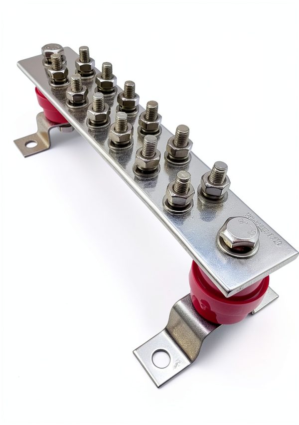 GOUNENGNAIL Copper Ground Bar 12 Terminal Wall Mount-0