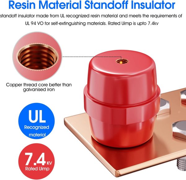 GOUNENGNAIL Ground Bar 10‑Pos Wall Mount 7kV-2