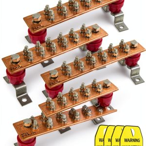 GOUNENGNAIL Copper Ground Bar 12 Terminal Positions UL-0