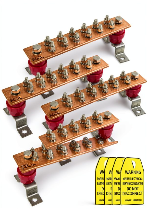 GOUNENGNAIL Copper Ground Bar 12 Terminal Positions UL-0