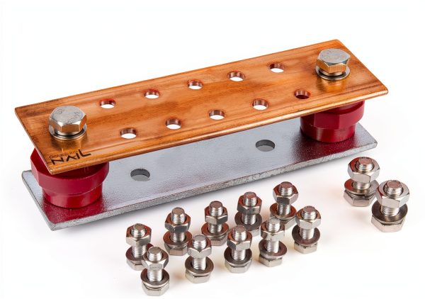 GOUNENGNAIL Copper Ground Bar 12Pos Wall Mount-5