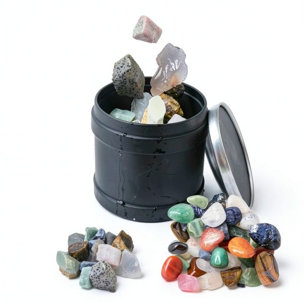 8 LBS Tumbler Grit Kit sackorange Coarse Medium & Ceramic Filler-5