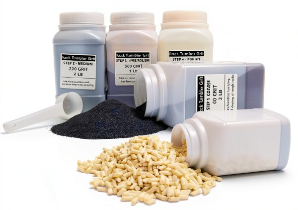 8 LBS Tumbler Grit Kit sackorange Coarse Medium & Ceramic Filler-7